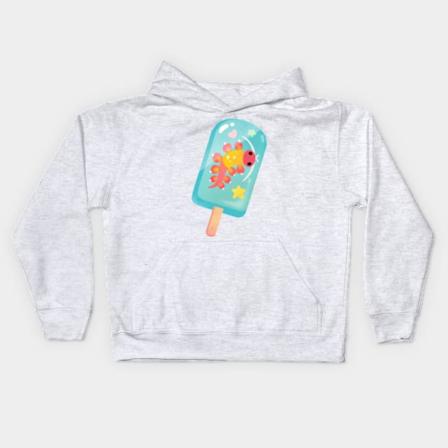 Popsicle Polychaete worm Kids Hoodie by pikaole